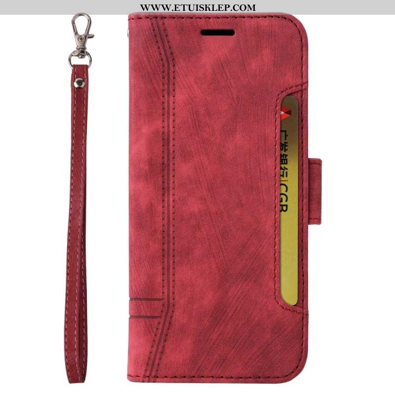 Etui Folio do Poco X5 5G Betopnice Przednie Etui Na Karty